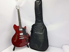 Freshman FE7RD Semi Acoustic Oasis Style Red Electric Guitar