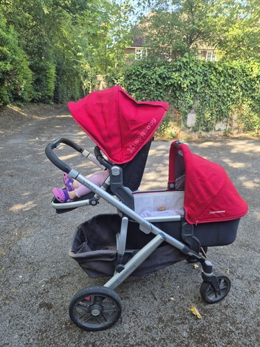 Uppababy vista stroller - uppababy, red