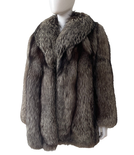 Real natural silver fox - natural,