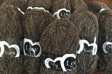 650g Boucle Yarn Soft Brown Fluffy Lightweight  10 x 65g Balls Knit Crochet NEW