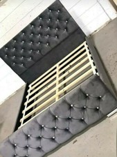 PLUSH VELVET Upholstered Bed frame , MADE IN UK