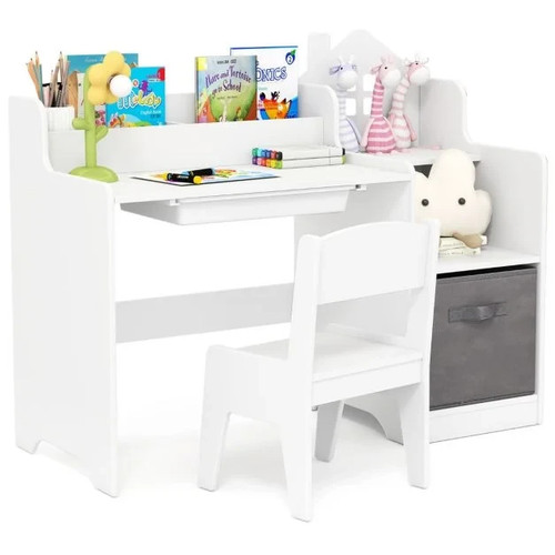 Kids study desk and chair - and, set