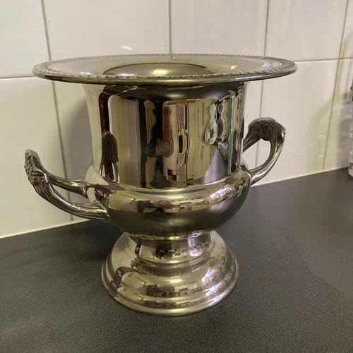 Vintage silver plate champagne - plate,