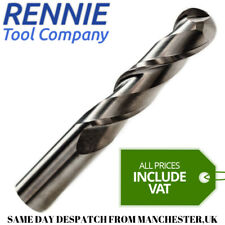 Solid Carbide 2 Flute Ballnose Up Cut Spiral Router Bit Endmill PVC Acrylic Wood