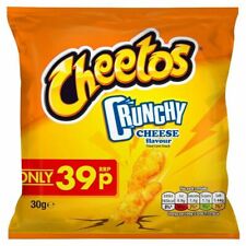 Full Box of 30 Cheetos Crunchy Cheese Snacks 30g Bags Free P&P