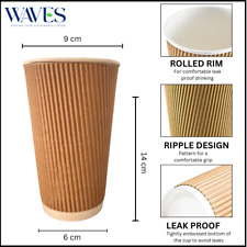 Disposable Coffee Cups Paper Cups Kraft Cups For Hot Drinks Triple Layer Cups