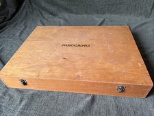 Wooden Meccano Storage Case Set 7 Construction Kit  With Instructions W145