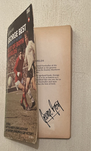 George best signed book - best,