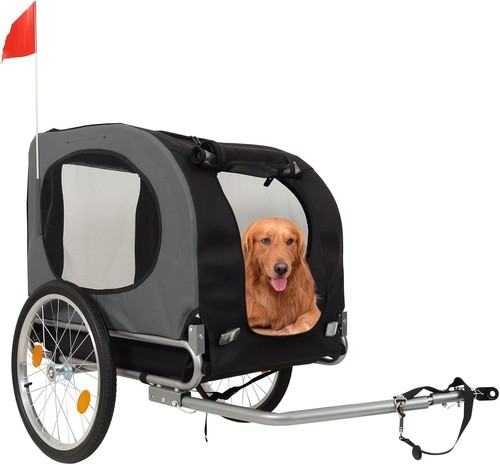 Dog bike trailer collapsible - trailer,