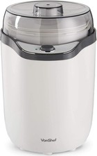 VonShef Yoghurt Maker Machine 1.8L – Natural & Greek Yogurt with Strainer & Reci
