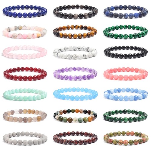 Natural stone beads - natural,