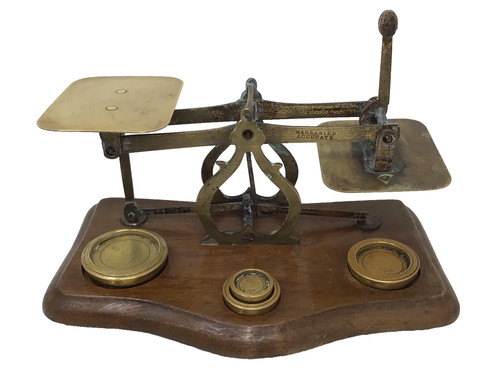 Antique postal scale - scale, english