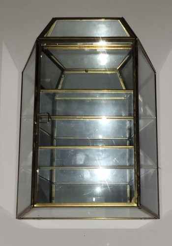 Vintage glass and - and, brass