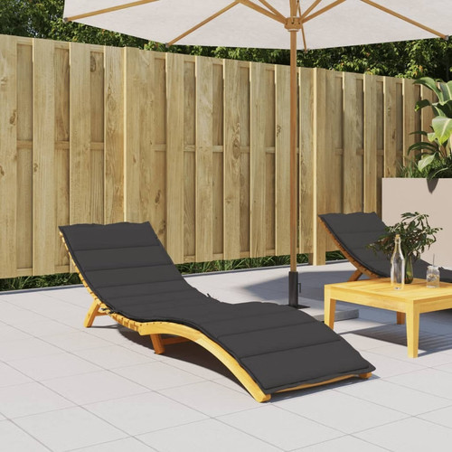 Sun lounger cushion - cushion, black