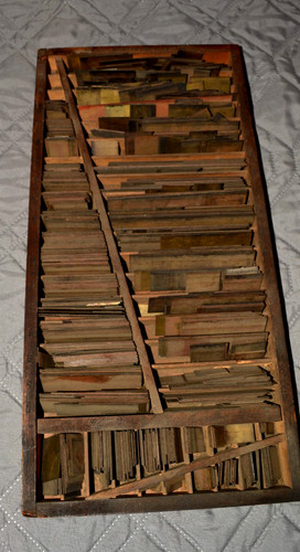 Vintage letterpress brass - vintage,