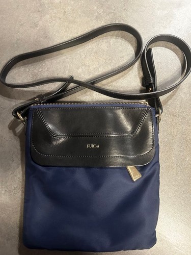 Furla shoulder bag navy - furla,