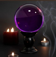 Large Purple Crystal Ball on