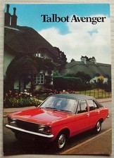 TALBOT AVENGER LS & GL Saloon & Estate Car Sales Brochure 1979 #C9585/1/100