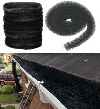 Black Gutter Brush Leaf Guard