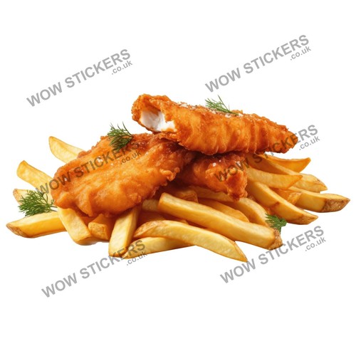 Fish chips sticker trailer - a,