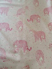 Cotton Fabric Quilting Tula Pink Daydreamer Lil Jaguars On Orange