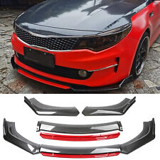 Carbon&Red Front Bumper Lip