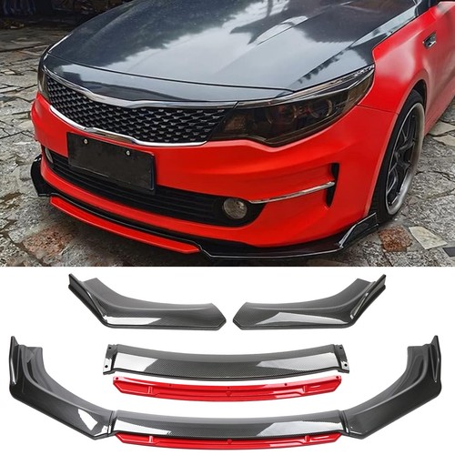 Carbon red front bumper - carbon&red,