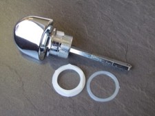 SIDE ACTION DOME PADDLE CISTERN LEVER CHROME 
