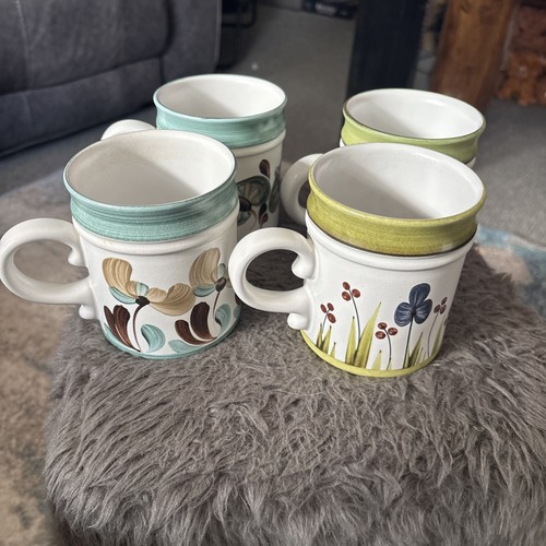 Denby tankard hand painted - tankard,