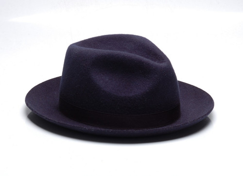 Christy navy blue - blue, felt