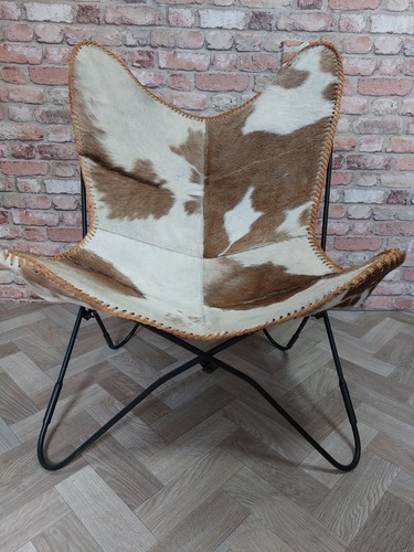 Butterfly chair cowhide - chair,