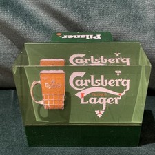 Vintage Carlsberg Pilsner Lager Bar Font Beer Pump Topper Mancave Green