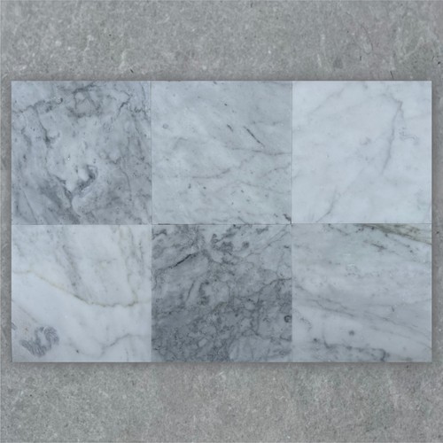 Bianco carrara blend - bianco, honed