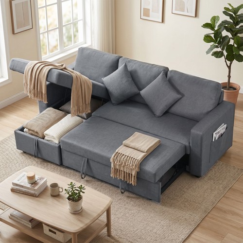 Homcom corner sofa - corner, with