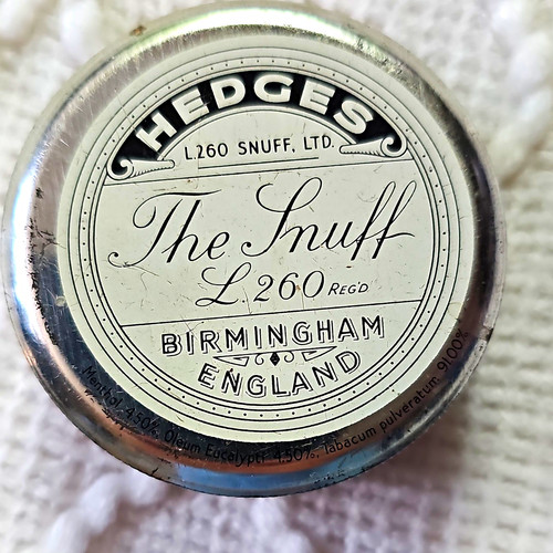 Hedges the snuff - hedges, “the