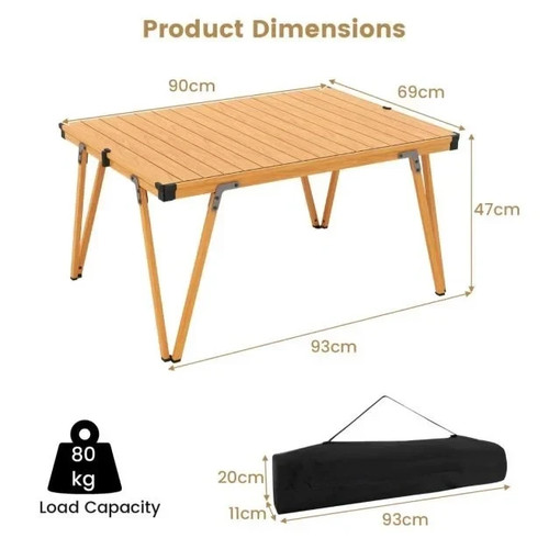 Costway folding camping table - costway,