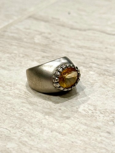 Vtg citrine silver - vtg,