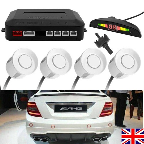 White parking sensors car - 4x,