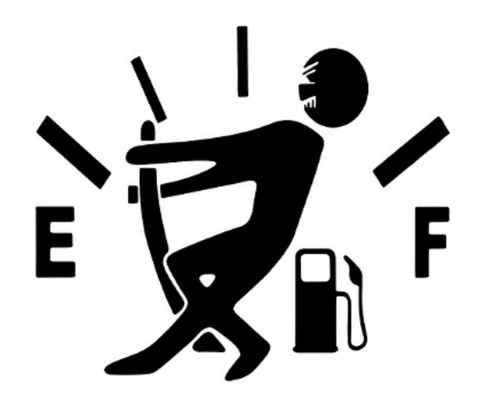 Petrol diesel fuel gauge angry - diesel,