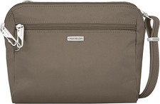 Travelon Handbag Women's Classic Convertible Crossbody Bag Waist Pack Nutmeg