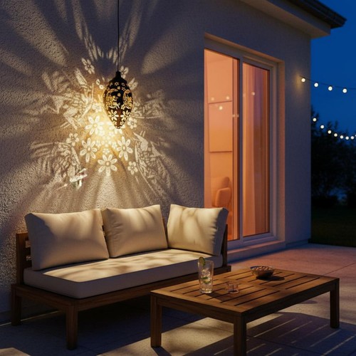Hollow pattern solar light - hollow,