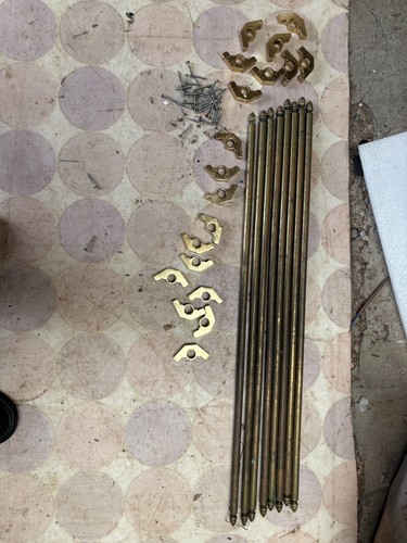 Vintage brass stair - brass, 8