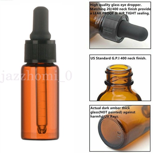 Glass dropper bottles 10ml - glass,