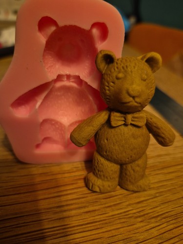 Furry teddy bear - furry, silicone