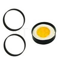 EGG MOULD RINGS ROUND METAL KITCHEN FRIED EGGS BREAKFAST OMELETTE CHEF AID 2 X.