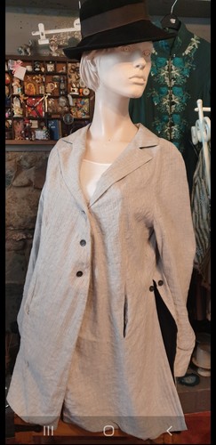 Ladies linen summer coat - summer, by