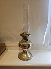 VINTAGE  BRASS OIL LAMP