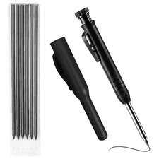 Tracer Pencil Mechanical Carpenter Pencils with 6 Refills Solid Joiners Pencil