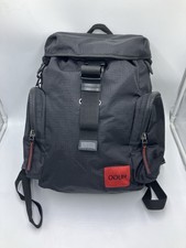 Hugo Boss Men’s Backpack Travel Bag Black Reverse Logo Ripstop Fabric Rrp £250