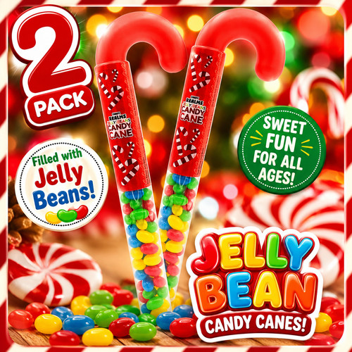 Jelly bean candy canes - 2,